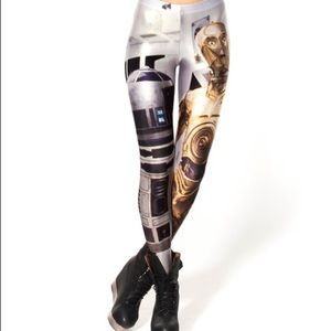 Star Wars R2D2 and C3PO leggings